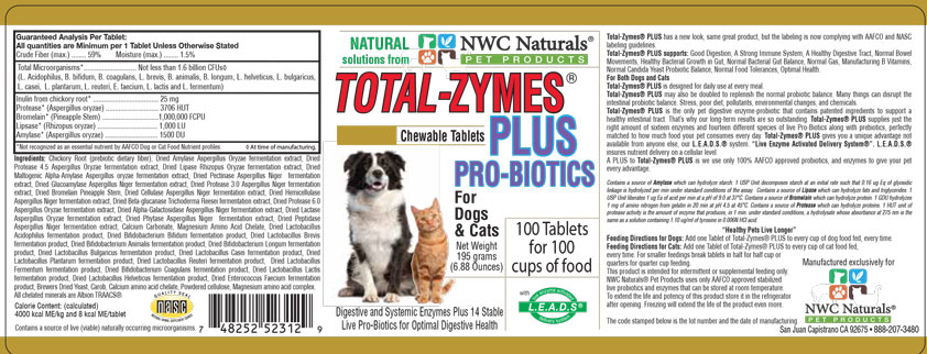 Total-Zymes Plus label